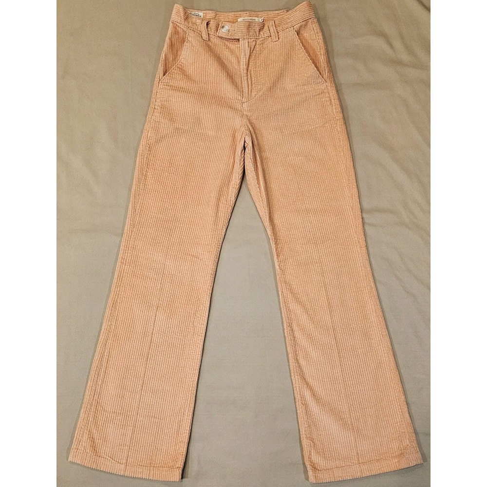 Levi's Math Club Flare Pants Women Peach Wide Whale Corduroy Academia Premium 25